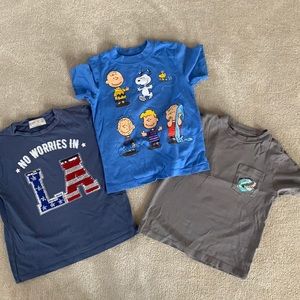 Lot of 3 boys t-shirts! Size 3-5T Zara Old Navy Vineyard Vines